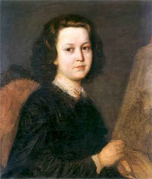 Portrait of a paintress Jozefina Geppert